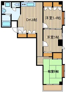 パレスフォンテーン【4階】の間取り