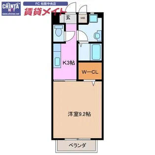 S・K松阪【2階】の間取り