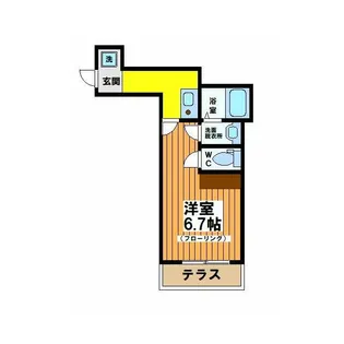 メゾンブランシュ下北沢【1階】の間取り