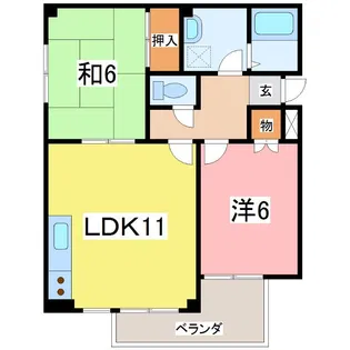 サンテラスエイト【2階】の間取り