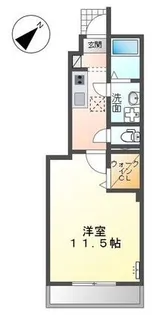 ミルキーウェイ酒津【1階】の間取り