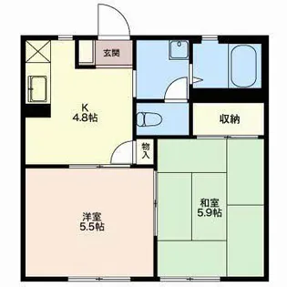 セフィラオオムラA【1階】の間取り