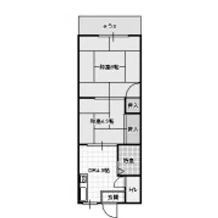 発春八坂ハイツ【2階】の間取り