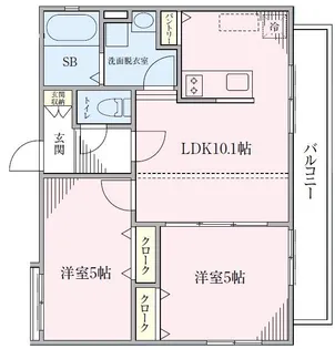 レルム頼【2階】の間取り