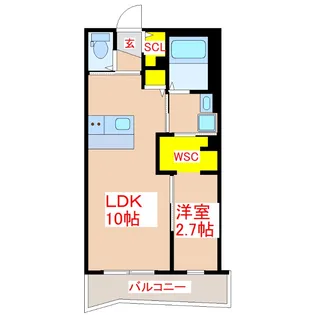 WAVEON【5階】の間取り
