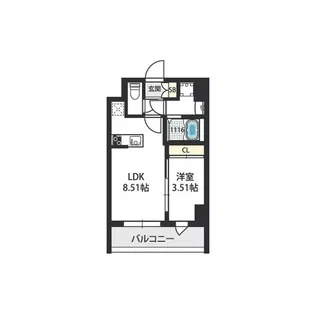 グランパシフィック東今里innovation【5階】の間取り