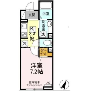 ラリュール赤塚II【1階】の間取り