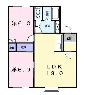 クレストールIII【2階】の間取り
