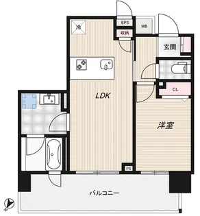 RIDGE豊洲【6階】の間取り