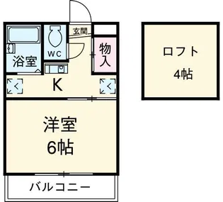 ラポール犬目【1階】の間取り