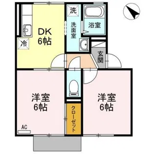 セジュール天神【1階】の間取り