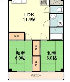 ローシャンタジマ【2階】の間取り