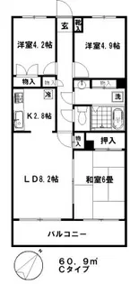 藤重弐番館【1階】の間取り