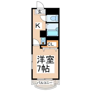 プロムナード京町台【2階】の間取り