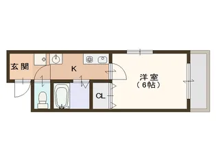 大阪府大阪市住之江区安立2【マンション】の間取り