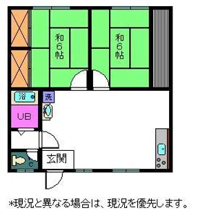 サニーハイツ【1階】の間取り