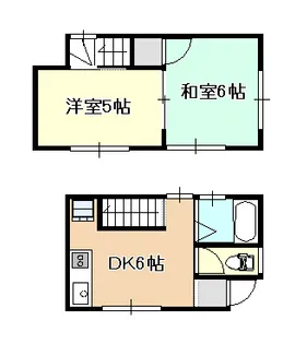 岡山県岡山市北区二日市町【アパート】の間取り