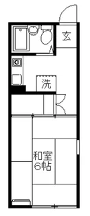 メゾンQウエスト【1階】の間取り
