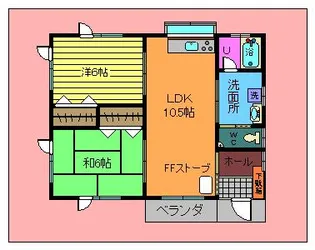 ネーブルK【1階】の間取り