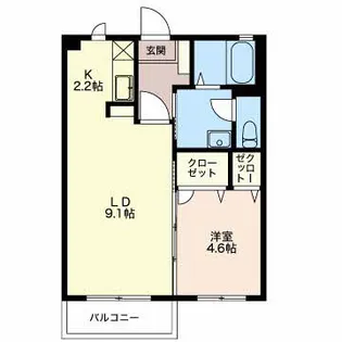 アーバンスクエアK【2階】の間取り