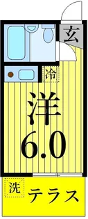 ハイツ・パレット【1階】の間取り