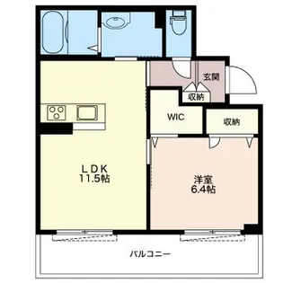 エアフォルクII【3階】の間取り