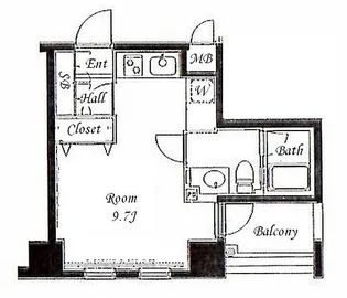 東京都港区虎ノ門3【マンション】の間取り