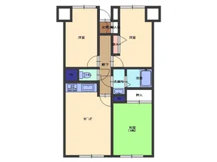 カンケン西藤マンション【8階】の間取り