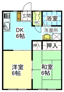 アネックスF【2階】の間取り