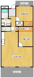 ボスクリオ【1階】の間取り