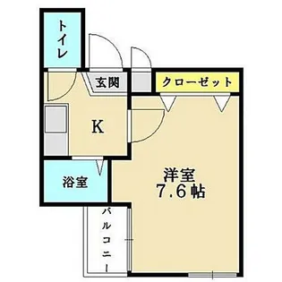 ラパン百年橋【4階】の間取り