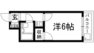 ビスタ川西【1階】の間取り