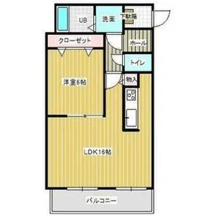 ウッドベルスクエアB棟【2階】の間取り