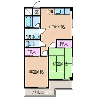 ブロンコート【1階】の間取り