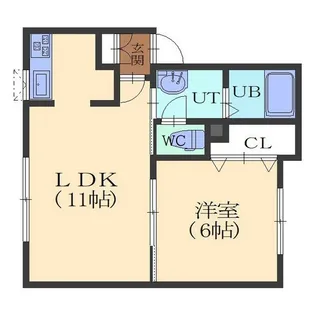 レラ美原【1階】の間取り