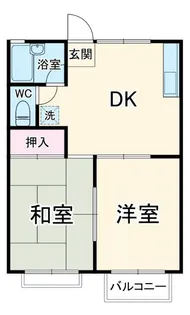 2DKの間取り画像