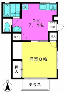 サウスヴィラ【1階】の間取り