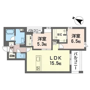 ロスマリーノ 東川口【2階】の間取り