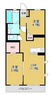 メルベーユ【2階】の間取り