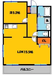 ディマンドハイツA【2階】の間取り