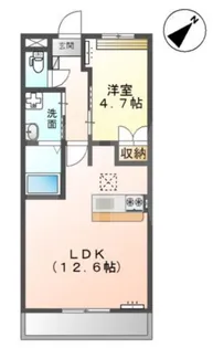 岡山県倉敷市中島【アパート】の間取り