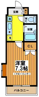 東京都渋谷区西原1【マンション】の間取り