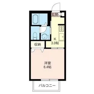 松美ハイツ【1階】の間取り