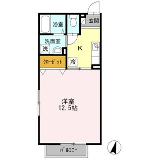 リースランド富士見 I【2階】の間取り