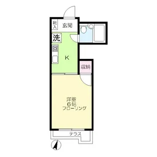 グレースマンション美郷【1階】の間取り
