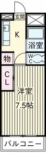 1Kの間取り画像