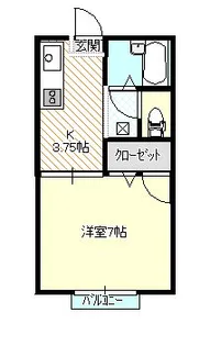 茨城県土浦市真鍋6【アパート】の間取り