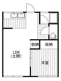 門田コーポ【1階】の間取り