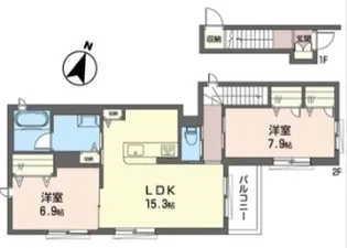 K’s Flats【2階】の間取り