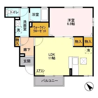 コトー・ルシエル A【1階】の間取り